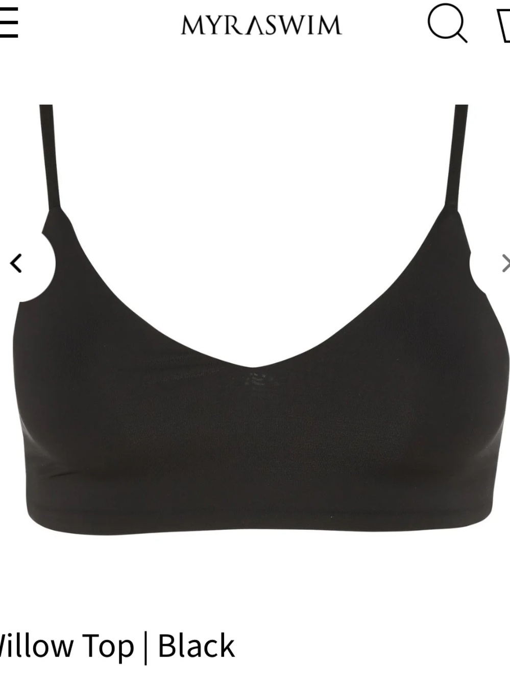 Myra Swim willow bikini top